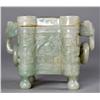 Image 1 : Chinese Carved Celadon Jade Tuloo and Cover