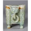 Image 2 : Chinese Carved Celadon Jade Tuloo and Cover
