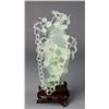 Image 1 : A Fine Chinese Carved Jade Vase and Cover