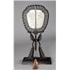Image 1 : A Fine Chinese Jade and Hardwood Mounted Fan