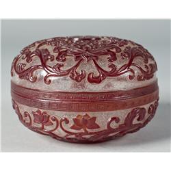 Chinese Peking Glass Ink Box