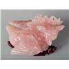 Image 2 : A Chinese Rose Quartz Carving of a Horned Bird