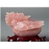 Image 3 : A Chinese Rose Quartz Carving of a Horned Bird
