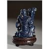Image 2 : A Fine Chinese Carved Lapis Lazuli Figure