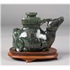 Image 2 : A Fine Chinese Jade Carved Deer Censer