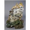 Image 1 : A Fine Chinese Jade Carving of Cranes & Squirrel