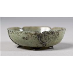 Chinese Qing Carved Jade Bowl