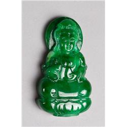 A Fine Chinese Carved Jade Guanyin