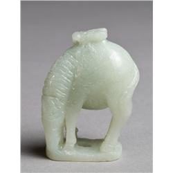 A Fine Chinese Carved Jade Horse