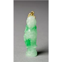 Chinese Carved Jadeite Guanyin