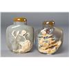 Image 1 : (2) Chinese Carved Agate Snuff Bottles