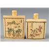 Image 1 : (2) Polychromed Chinese Snuff Bottles