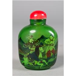 Chinese Reverse Painted Peking Glass Snuff Bottle