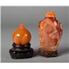 Image 2 : (2) Chinese Carved Snuff Bottles