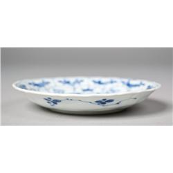 Chinese Qing Kangzi Blue and White Dish