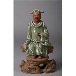 Chinese Celadon Porcelain Figurine