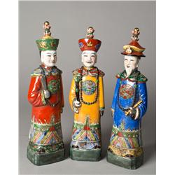 (3) Chinese Porcelain Figures