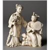 Image 1 : A Fine Chinese Carved Ivory Figural Grouping