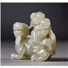 Image 1 : Chinese Qing Carved Pebble Jade Toggle
