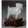 Image 1 : A Fine Chinese Qing Carved Jadeite Goat