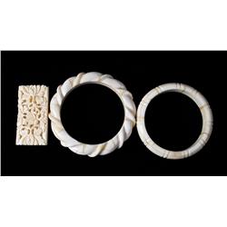 (3) Pieces of Bone Jewelry