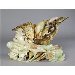 A Chinese Jade Carving of Carp