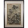 Image 1 : Chinese Landscape Scene in Bamboo Style Frame