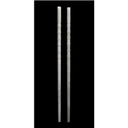 Pr. Of Chinese Jadeite Chopsticks