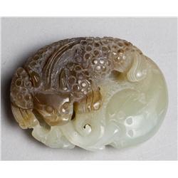 A Fine Chinese Carved Jade Beast