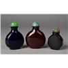 Image 1 : (3) Chinese Colored Glass Snuff Bottles