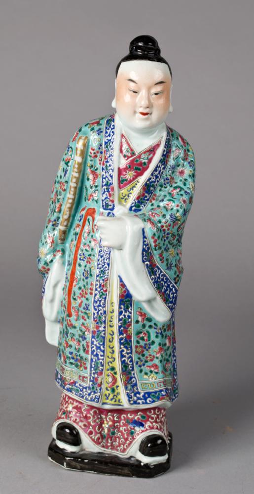 Chinese Famille Rose Porcelain Figure