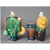 Image 2 : (2) Chinese Shiwan Ware Pottery Figures