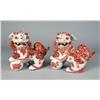 Image 1 : Pr. Of Chinese Porcelain Iron Red Foo Dogs