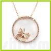 Image 1 : Genuine 0.18 ctw 14k Pink Gold Necklace 16" 2.28g