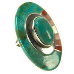 Zuni Inlay Ring- Michael Rogers