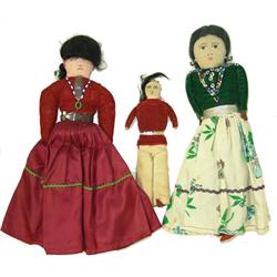 3 Navajo Dolls