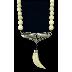 Navajo Ivory Necklace- Leonard & Marion Nez