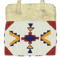 Crow Beaded Bag