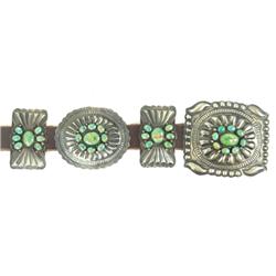 Navajo Concho Belt- "D.M." (Begay?)