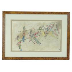 Framed Ledger Drawing