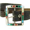 Image 1 : Zuni Inlay Buckle with Belt
