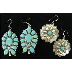 2 Pair Navajo Earrings