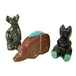 3 Zuni Fetishes