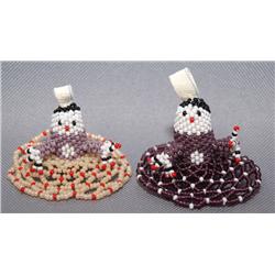 2 ZUNI BEADED DOLLS