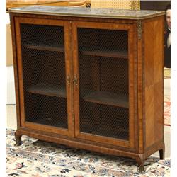 French inlaid bibliotheque