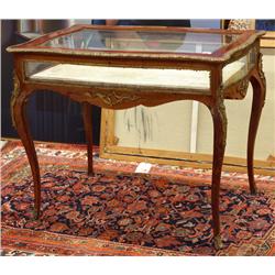 Louis XVI style table vitrine
