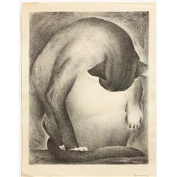 Lithograph, Ivan Messenger, Cat