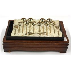 Russian silver soup spoons