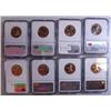 Image 2 : 8 coin NGC lot of SAC $-- 2000P MS66-2002PD MS682003D MS66PL-2005DSMS MS68