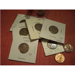 11 Mixed Lincoln Wheat Pennies
